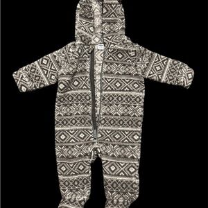 Old Navy Patterned Bodysuit - Black and White